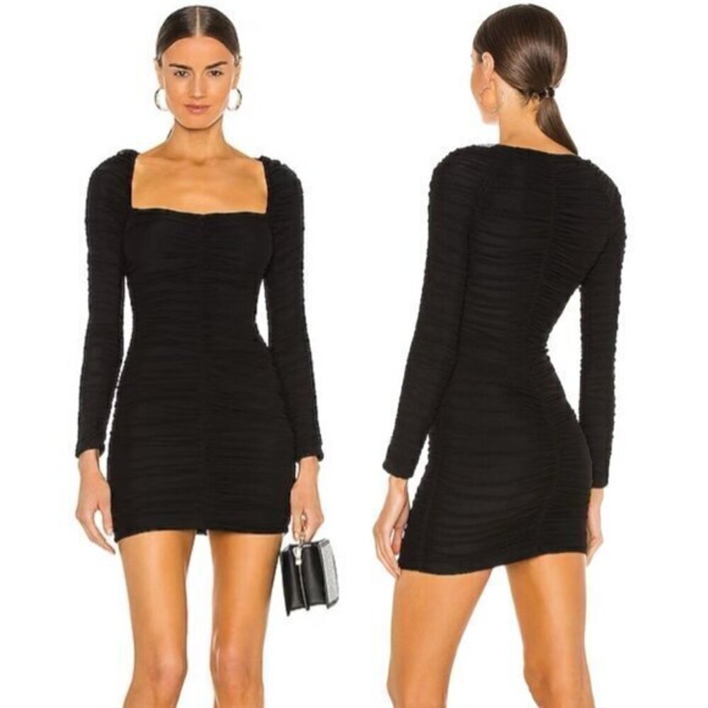 Michael Costello x REVOLVE Franky Mini Dress in Black